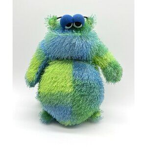 Vintage Furgles Blue Green Monster Alien Plush CD DVD Case Holder 2004 12”